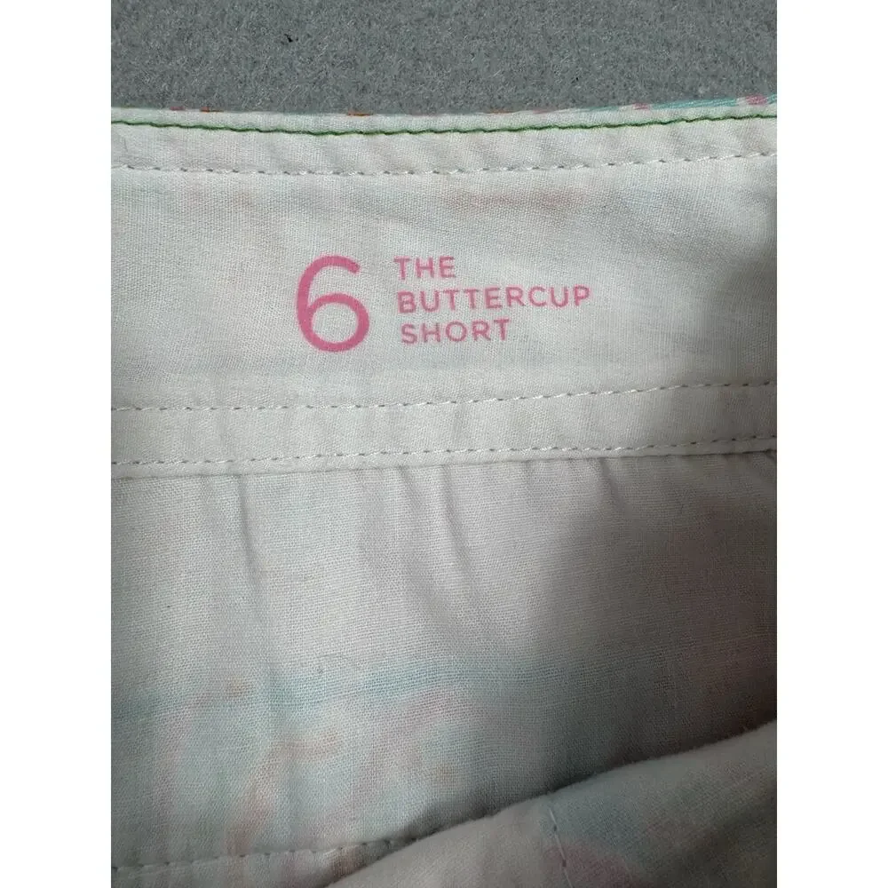 Lilly Pulitzer Buttercup Scallop Hem Shorts Size 6 Blue Pink Jelly’s Be Jammin - Picture 5 of 15